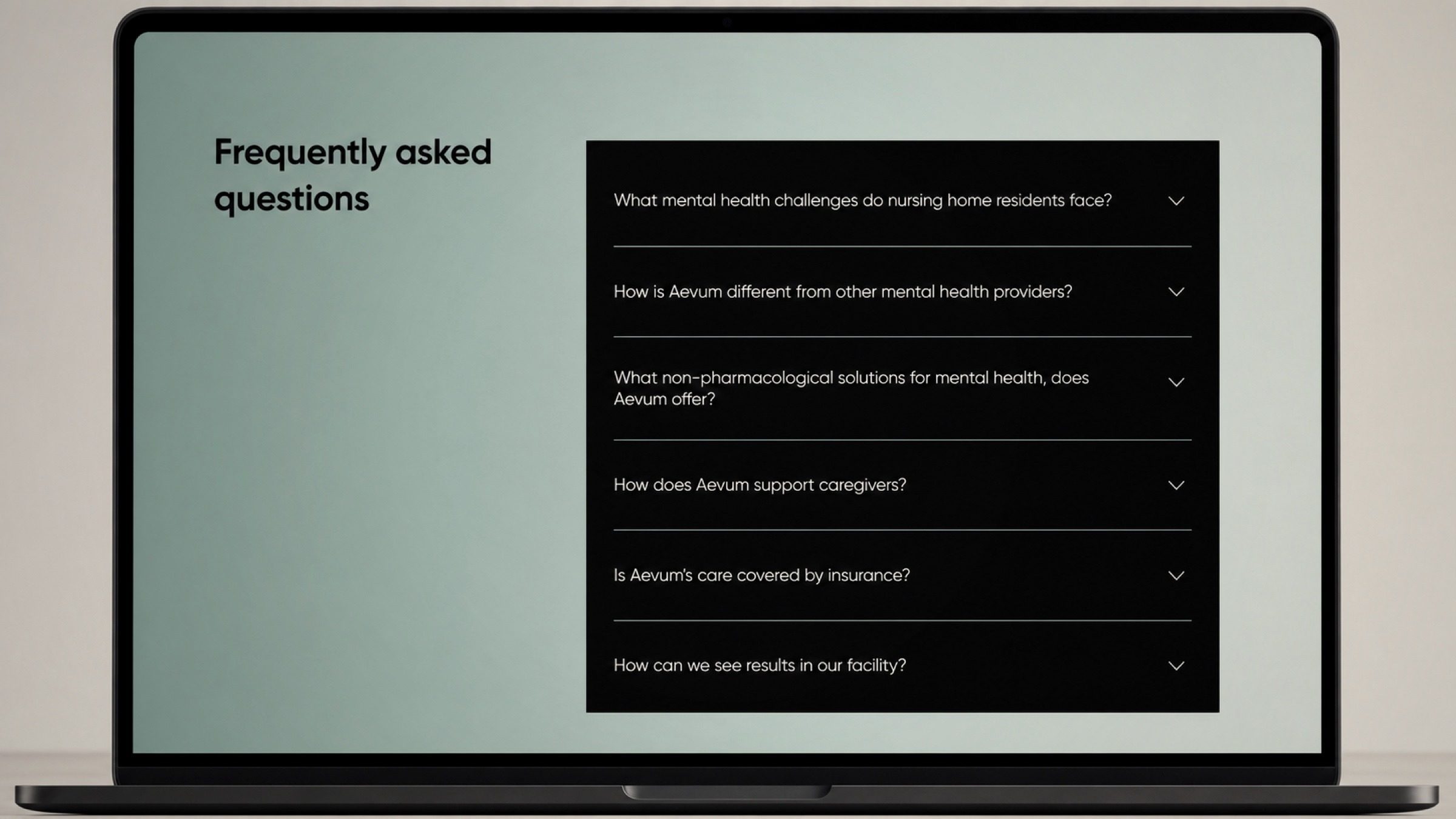 The FAQ answers the questions a facility director actually asks before signing on.