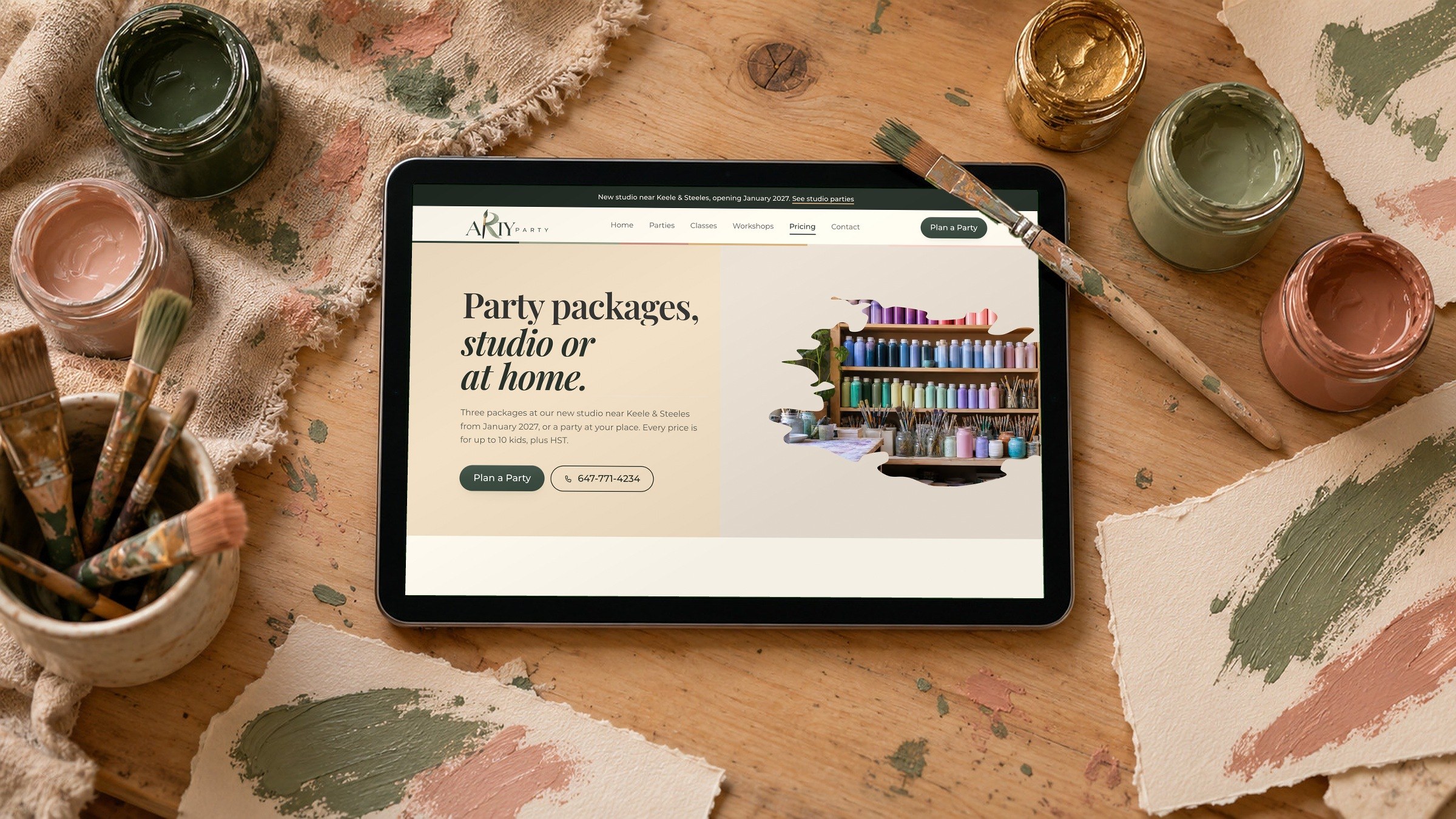 Arty Party — case study cover