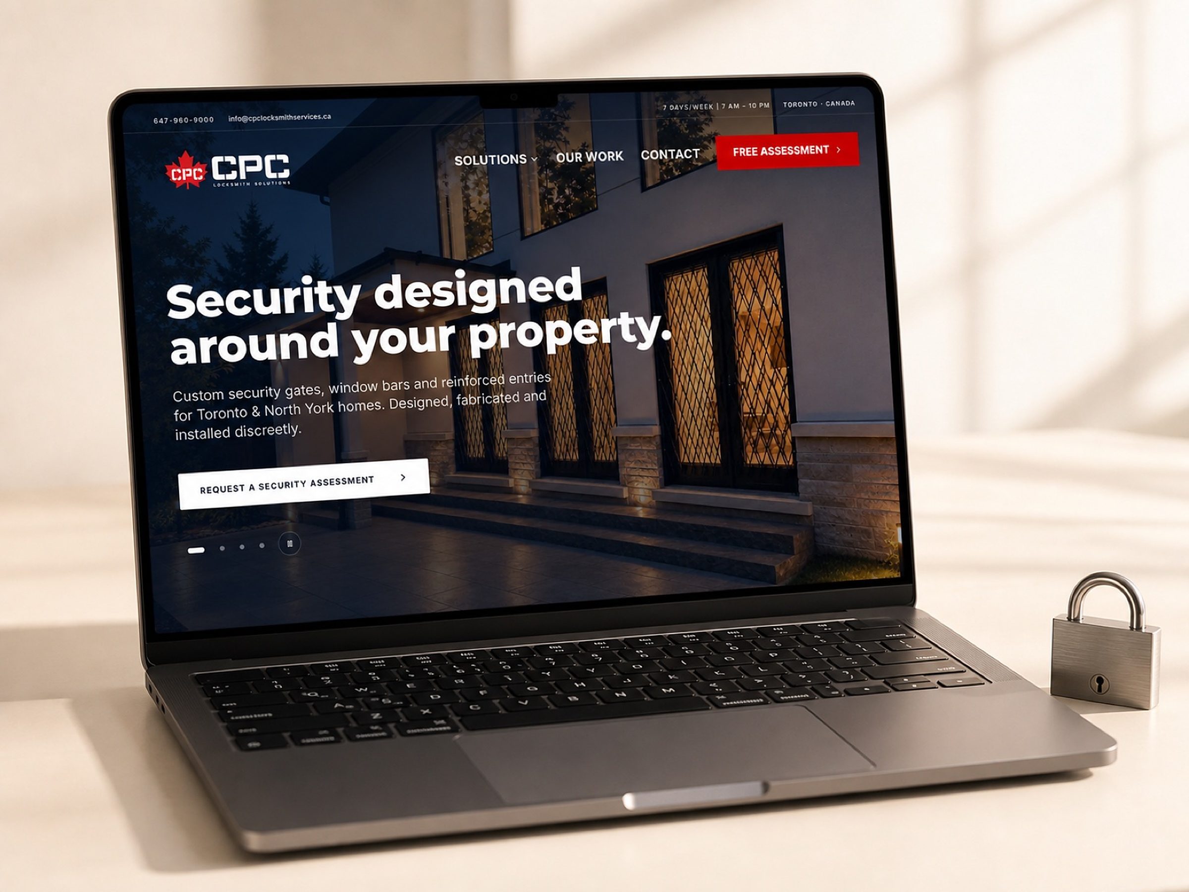 cpc-locksmith.vercel.app — the site built to carry the new mark.