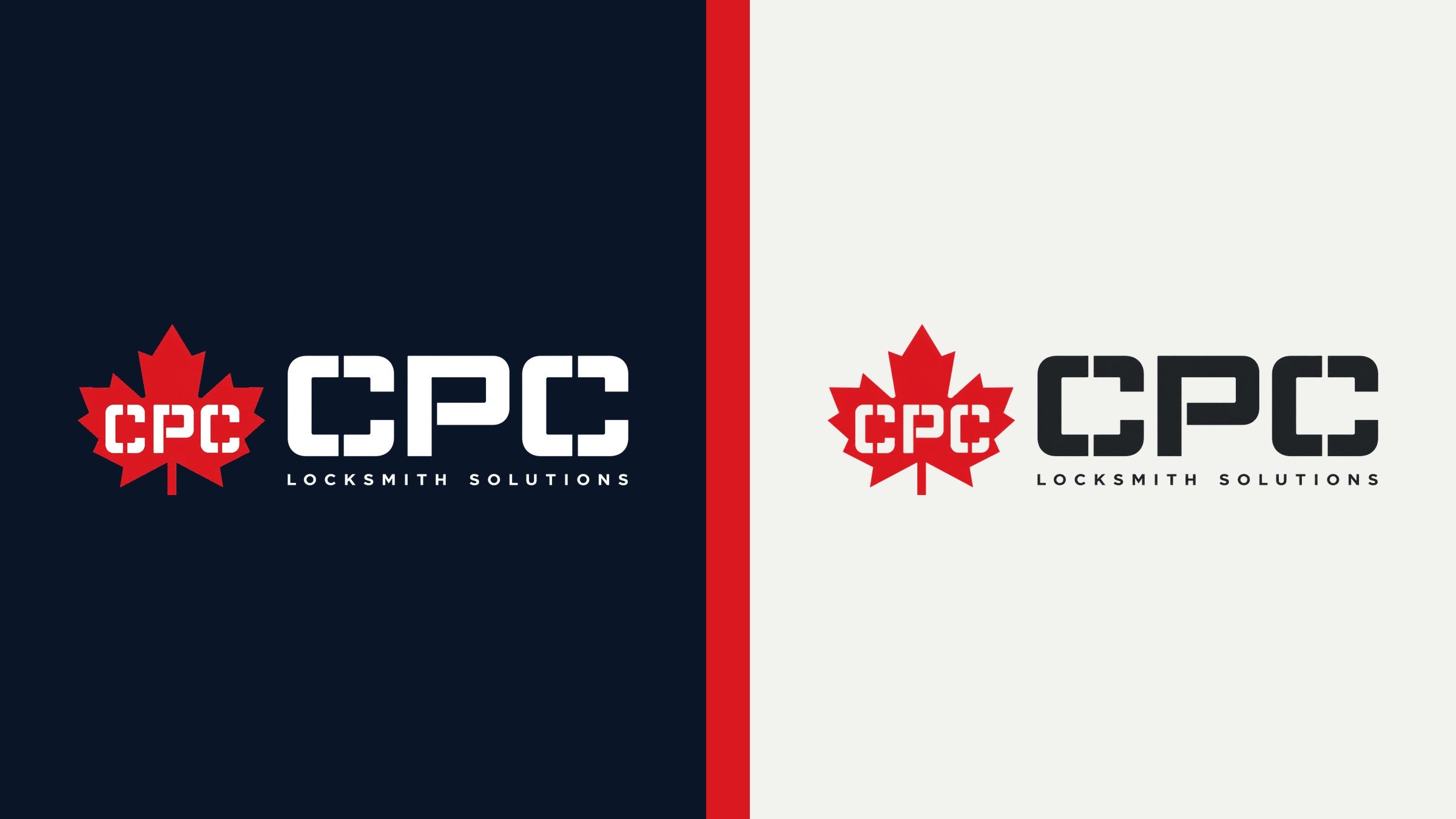 The full lockup: leaf, the heavy extended CPC, and the letterspaced descriptor.