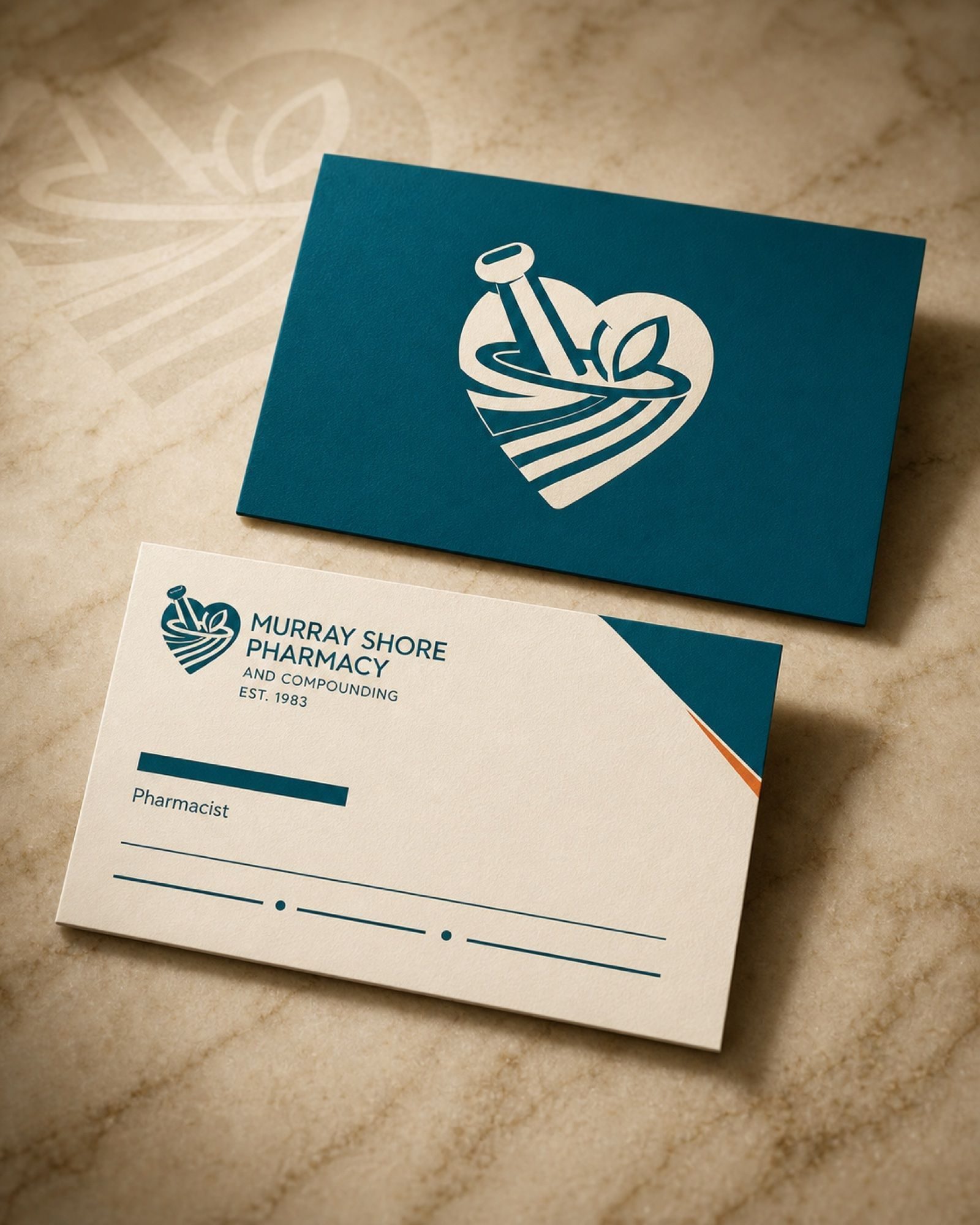 Murray Shore brand identity and print work
