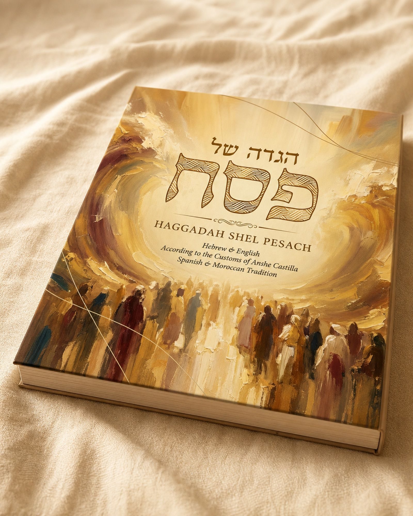 The Haggadah on its own — hardcover, cloth spine, ready for the seder table.