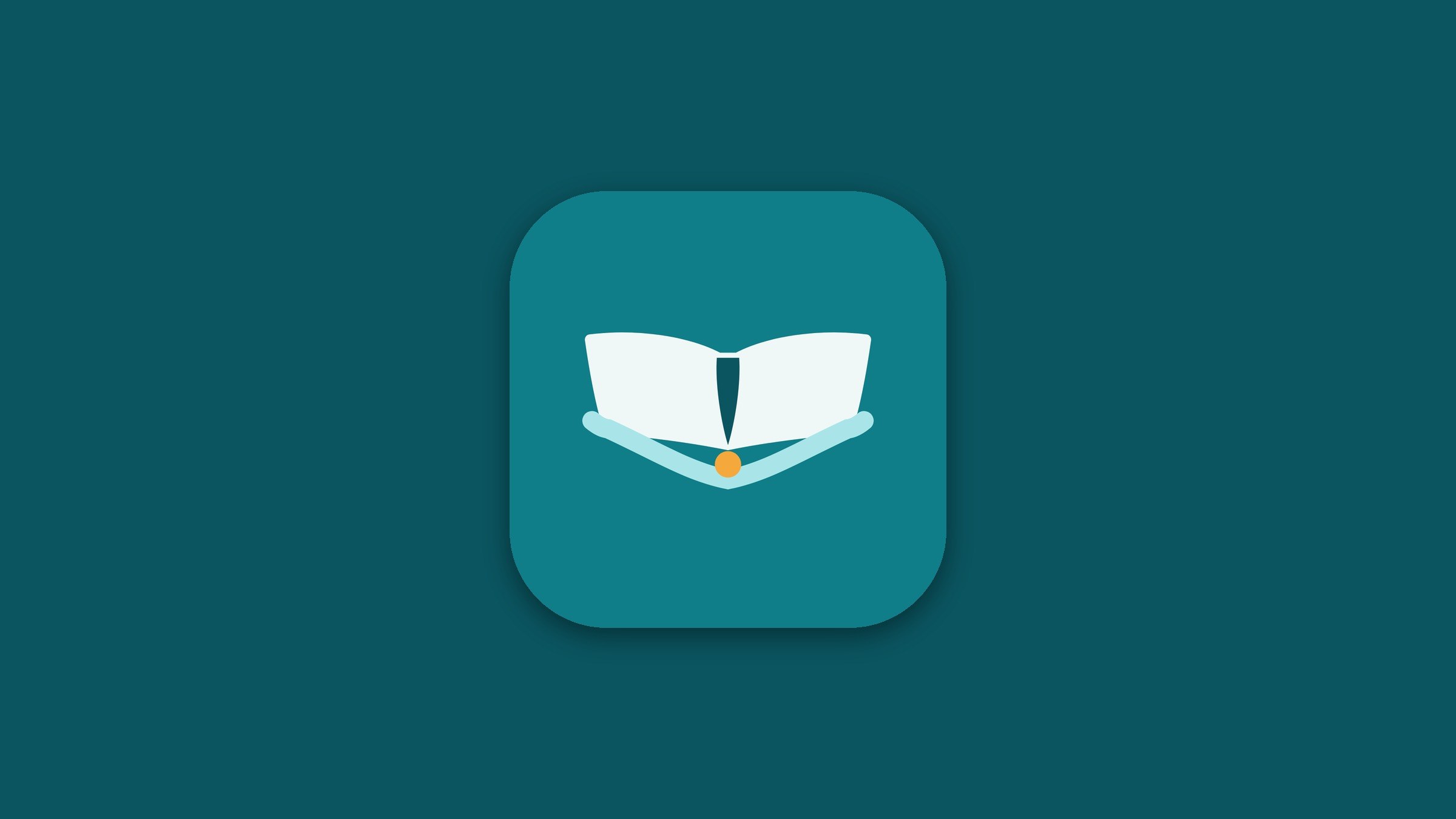 The eeyoon app icon on deep aqua.